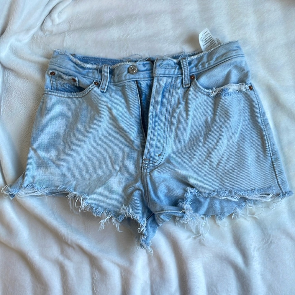 abercrombie and fitch high rise jean short